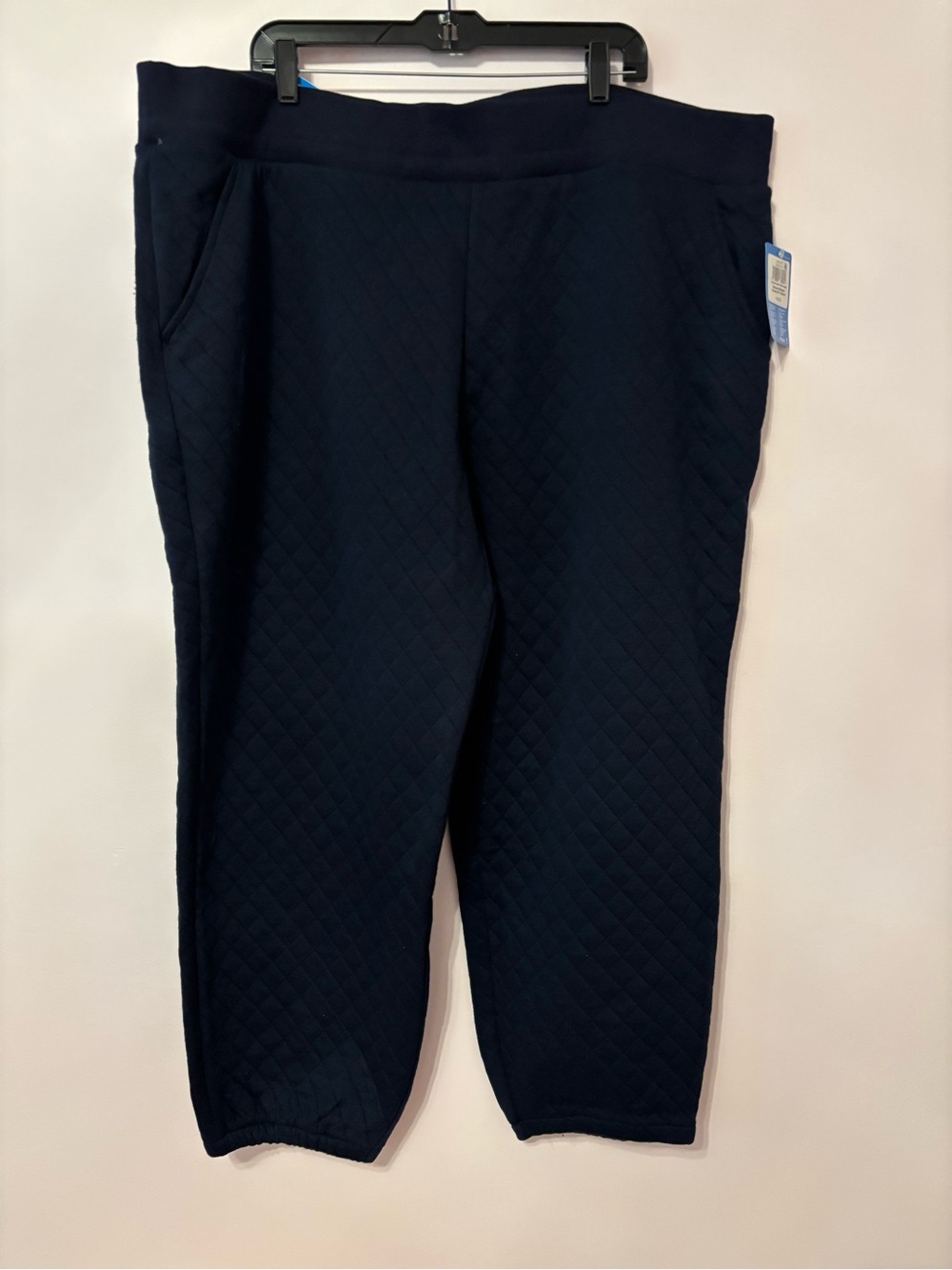 Columbia Navy Quilted Women’s Plus Size 3x Pull-On Joggers Sweatpants